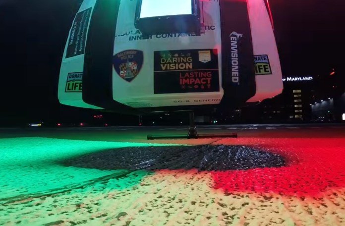 Image 1 : Mission accomplie : un drone a livré avec succès un rein pour une greffe d’organe