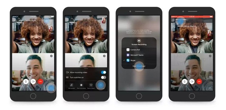 Image 1 : Skype vous permet de partager votre écran sur iOS ou Android