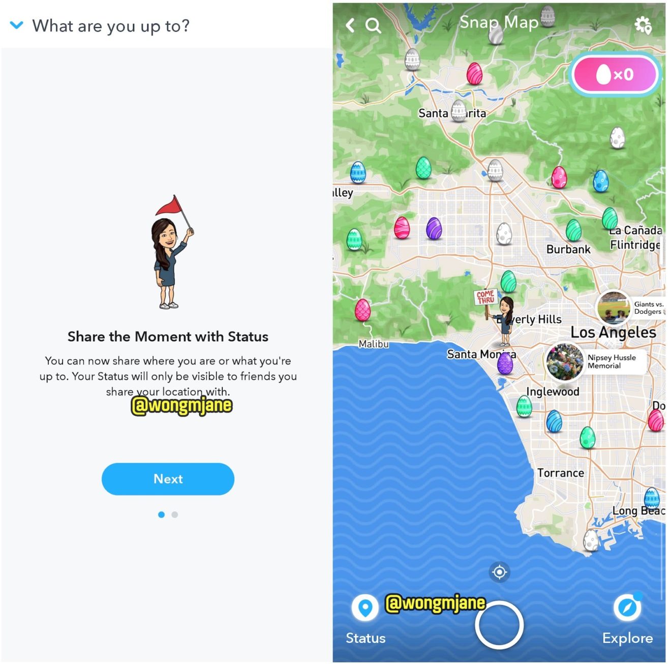Image 1 : Snapchat s'inspire de Foursquare