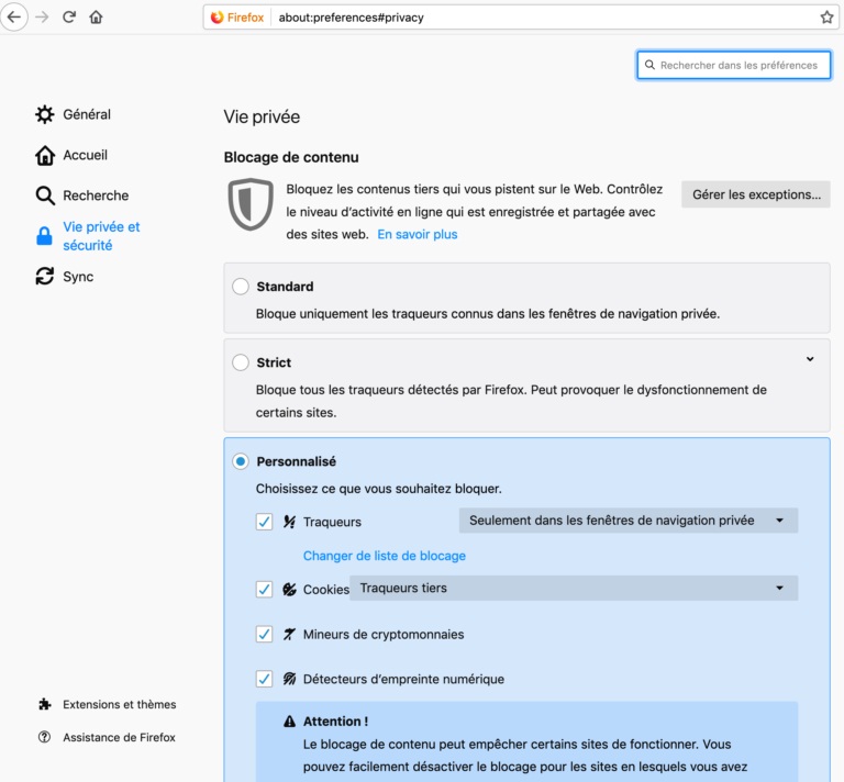 Image 2 : Firefox 67 : plus rapide et mieux sécurisé
