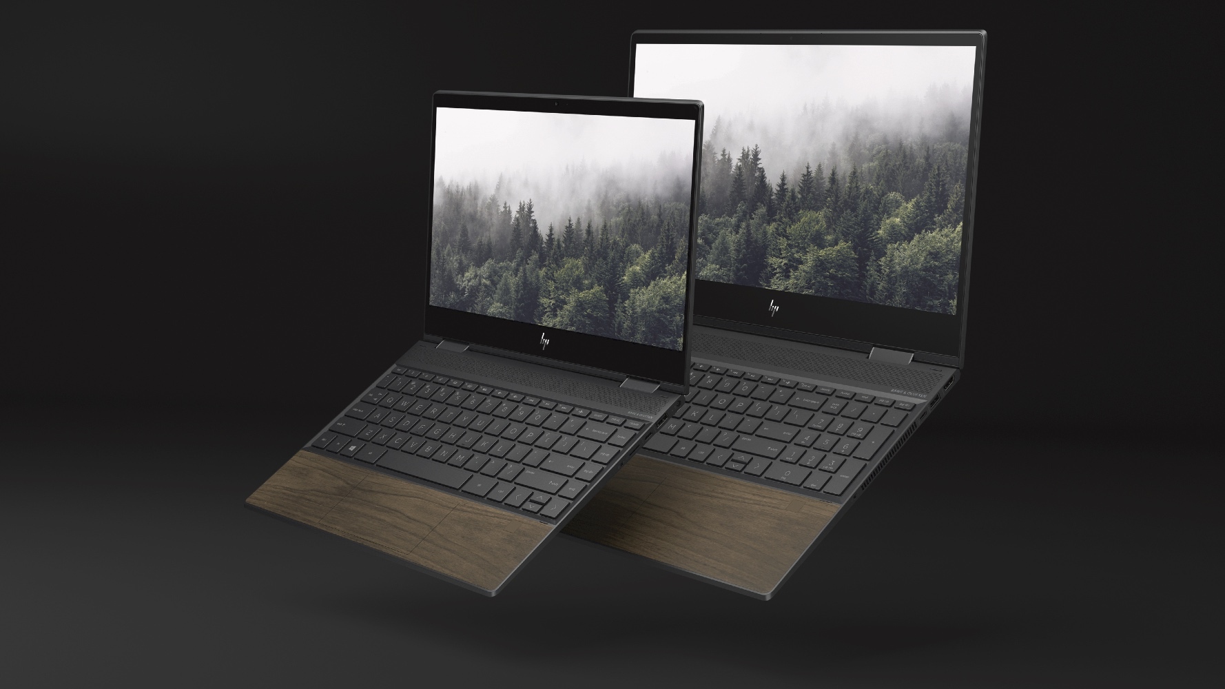 Image 1 : HP met du bois dans ses PC portables