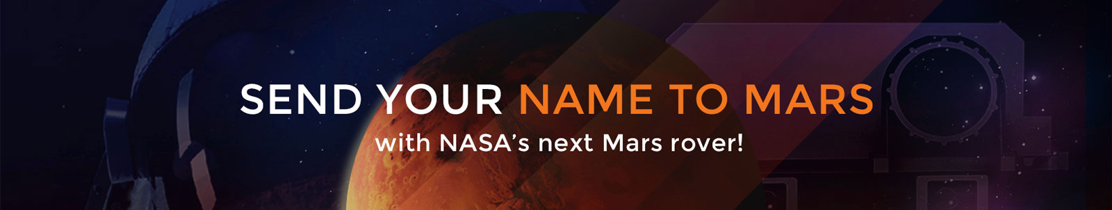 Image 1 : Vous pouvez envoyer votre nom sur Mars grâce à la NASA
