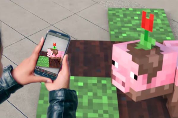 Image 1 : Bientôt un jeu Minecraft en réalité augmentée ?