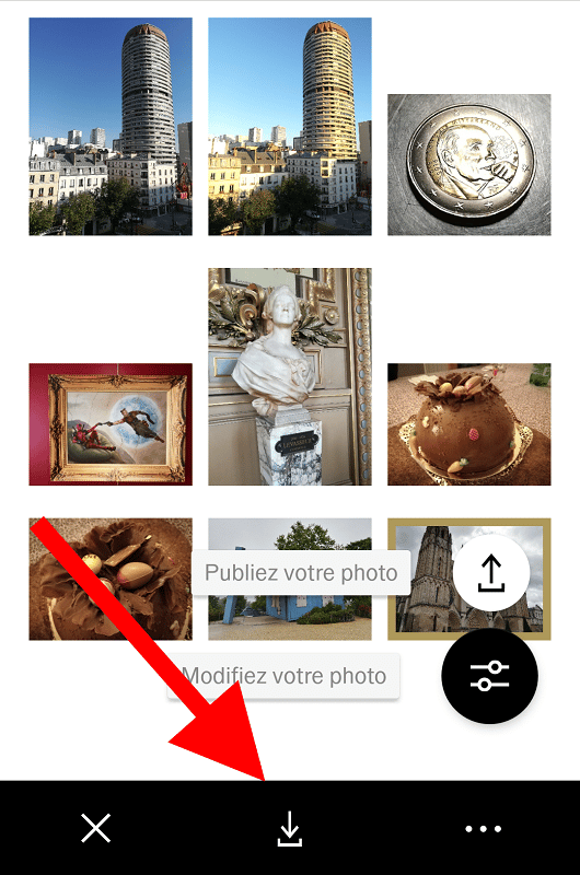 vsco instagram interface