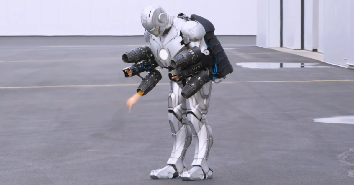 Image 1 : Une émission de télé américaine crée une armure Iron Man qui vole !