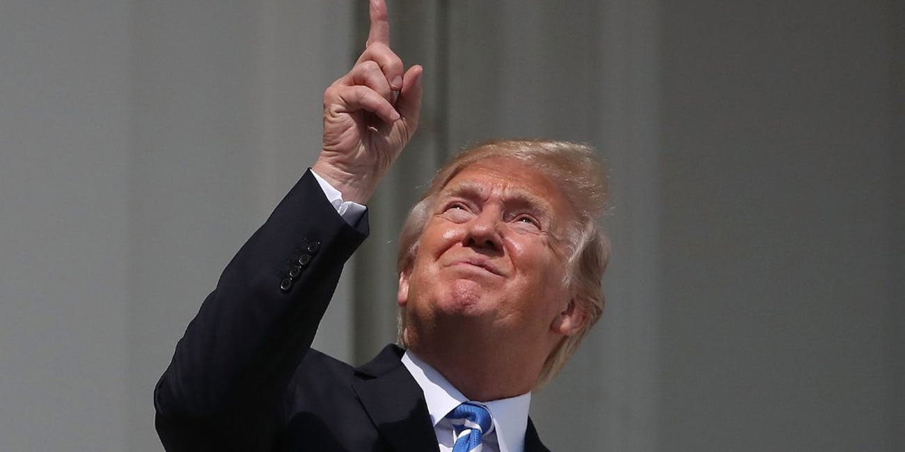 Image 1 : Donald Trump confond la Lune avec Mars