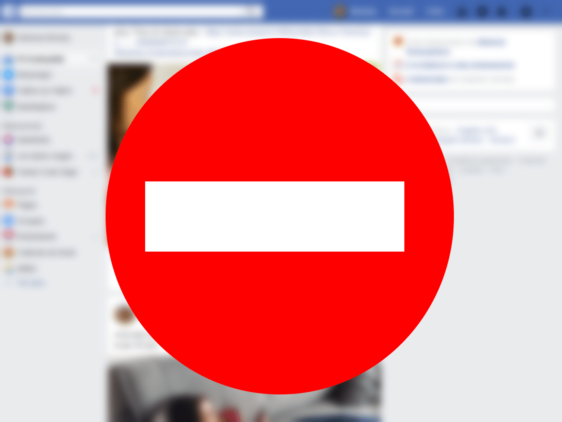 blocage facebook qui a bloque