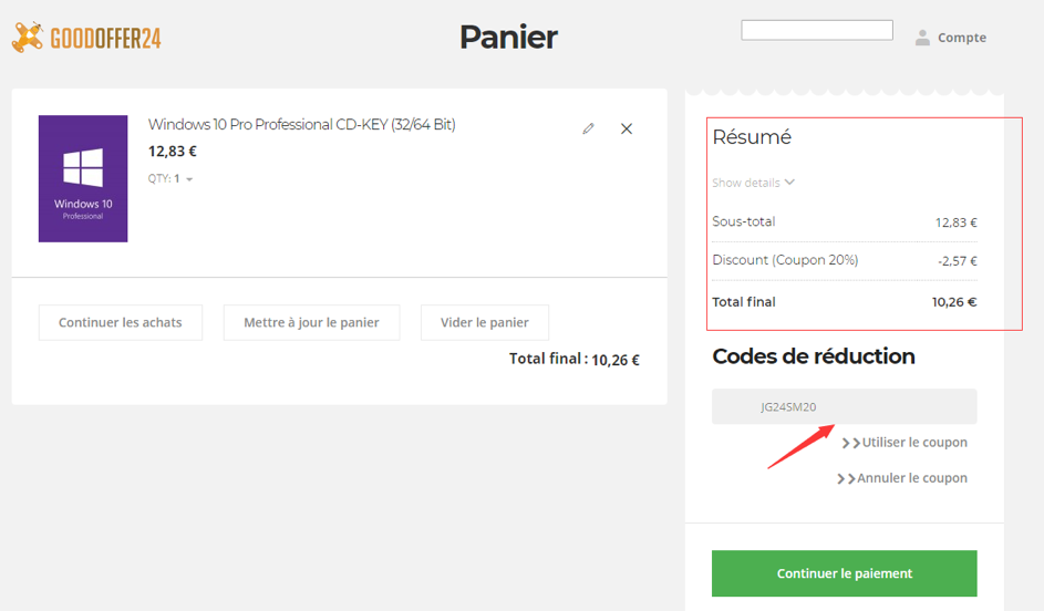 Image 3 : Windows 10 Pro pour moins de 11€, seulement sur GoodOffer24 !