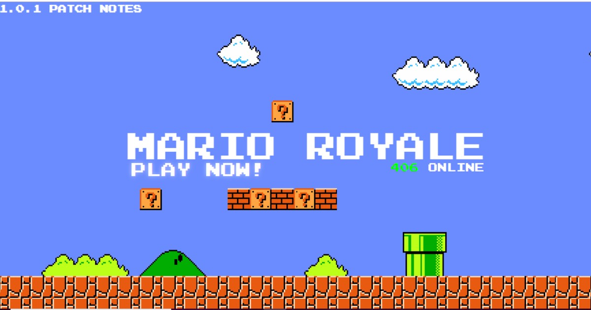 Image 1 : Ce fan a conçu un Super Mario en mode Battle Royale