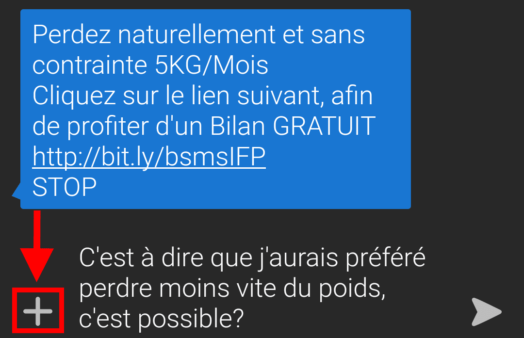 envoyer sms plus tard