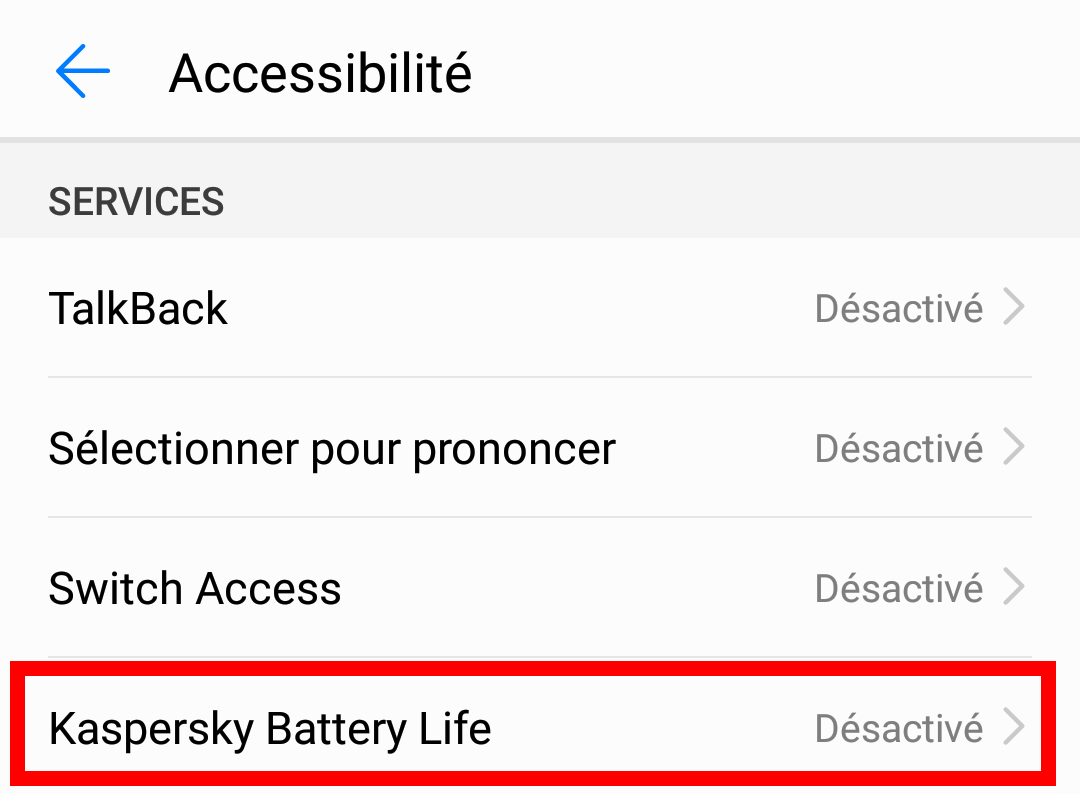 kaspersky battery life autonomie batterie telephone