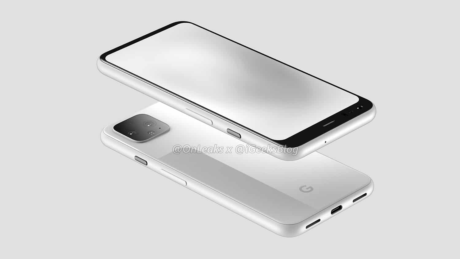 Image 3 : Google Pixel 4 : de nouveaux rendus dévoilent un smartphone sans encoche