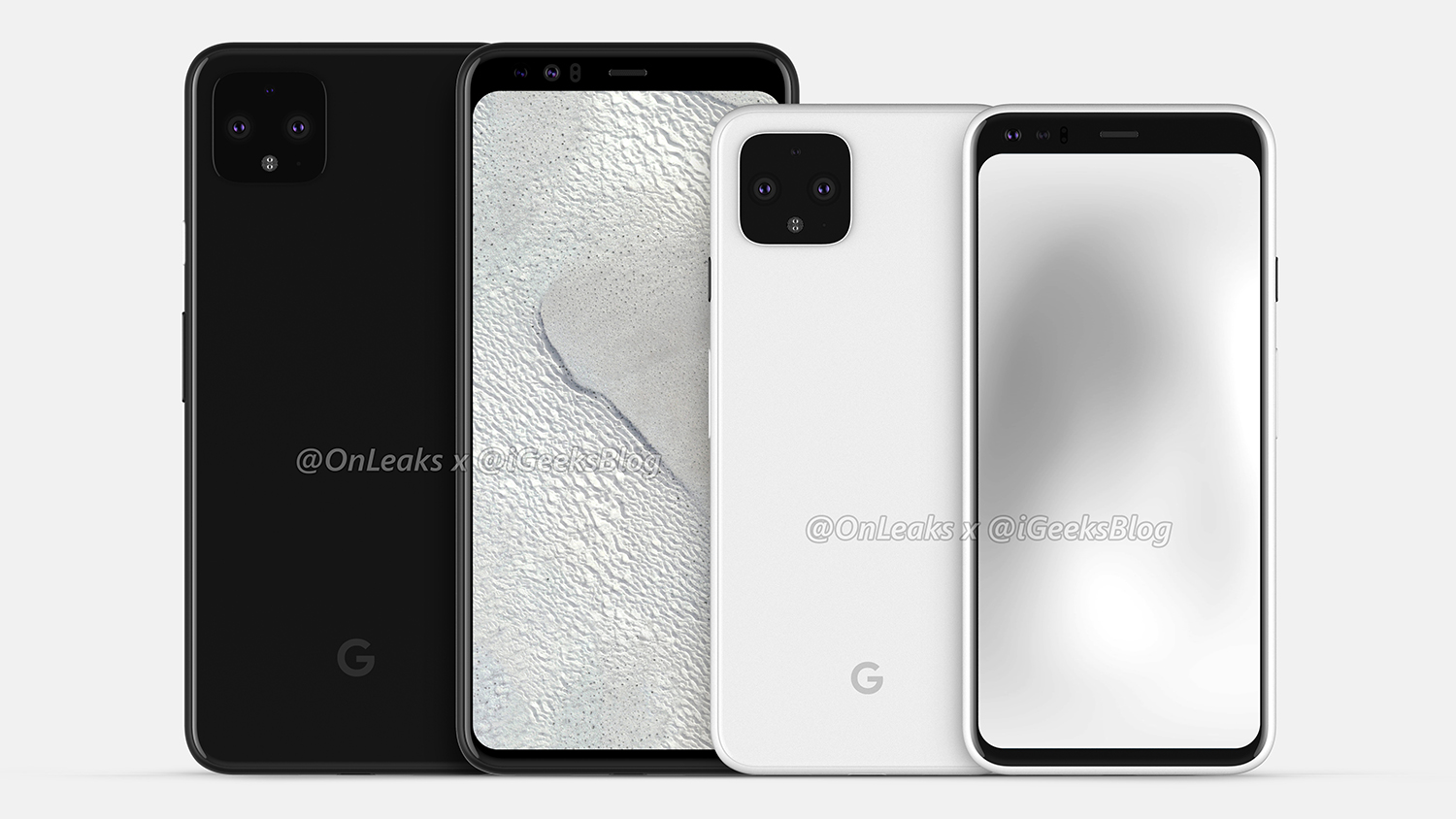 Image 2 : Google Pixel 4 : de nouveaux rendus dévoilent un smartphone sans encoche