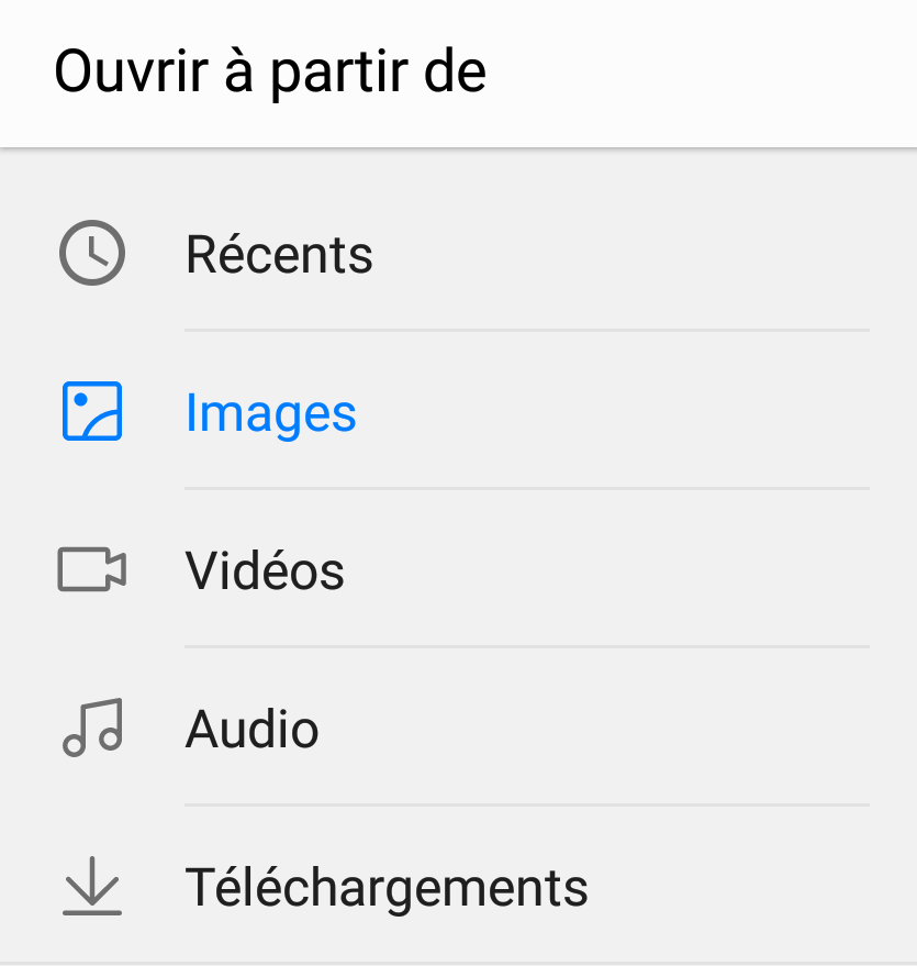 ouvrir images whatsapp