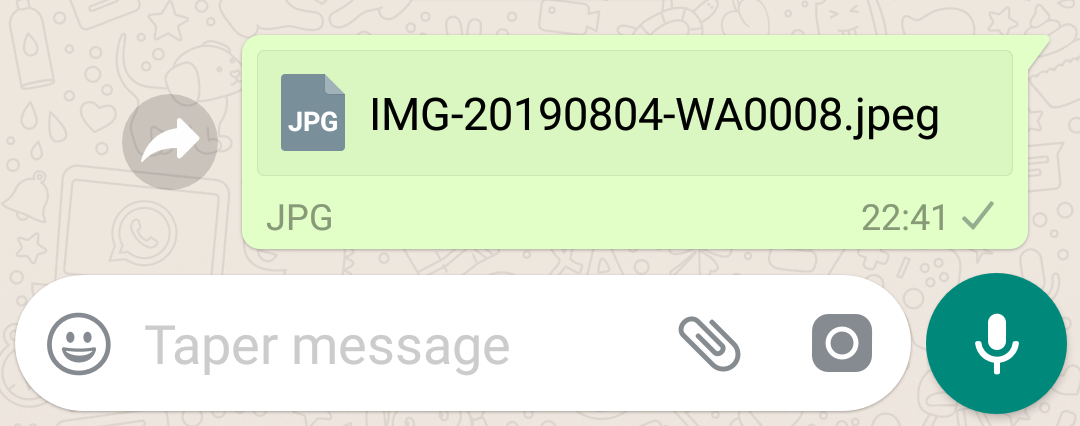 envoi fichier whatsapp