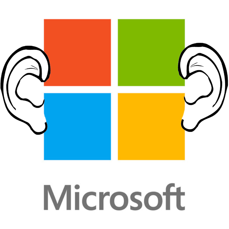 Logo Microsoft avec Oreilles
