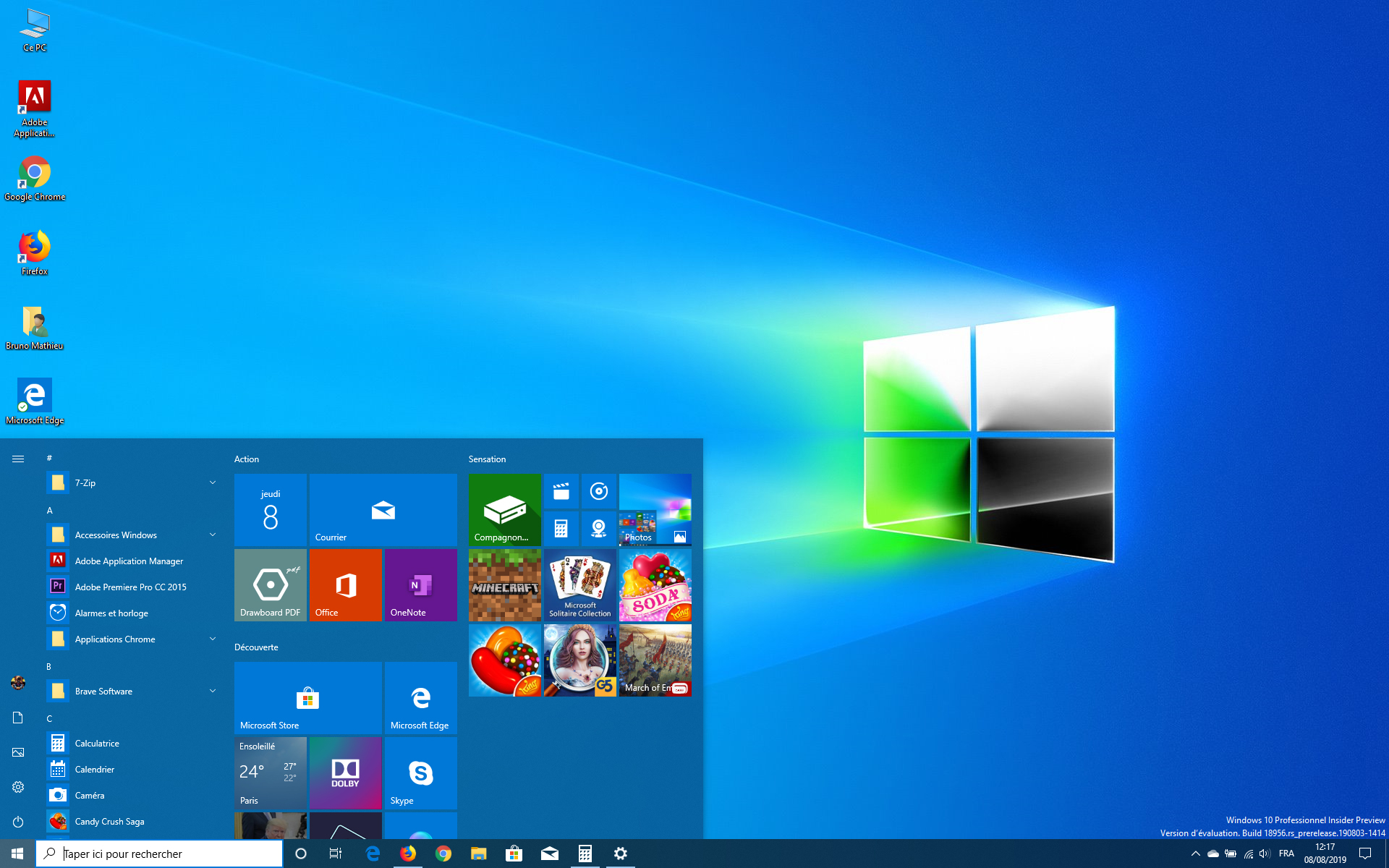 Image 1 : Windows 10 : la build 18956 est là, quoi de neuf à l'horizon ?