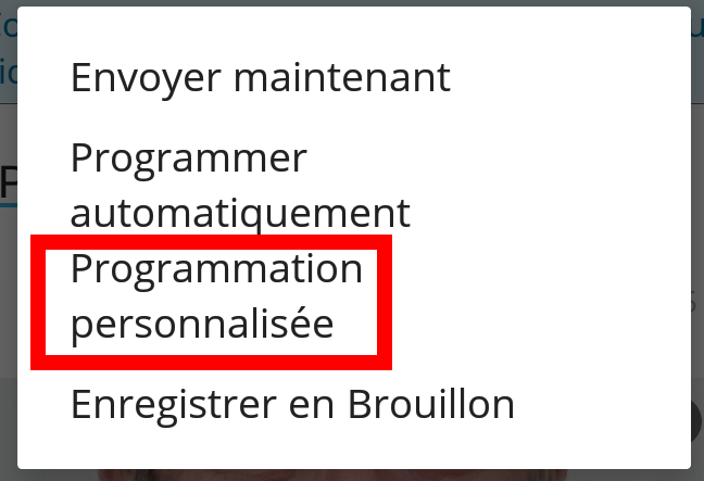 programmation story instagram