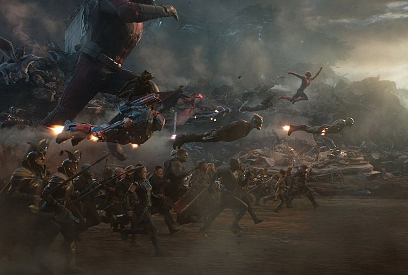 La bataille finale aura demandé beaucoup de CGI - Crédit : Marvel Studios