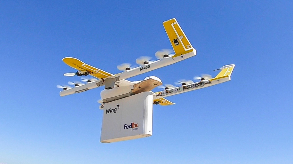 Image 1 : Google Wing s’associe à FedEx et Walgreens pour livrer par drone