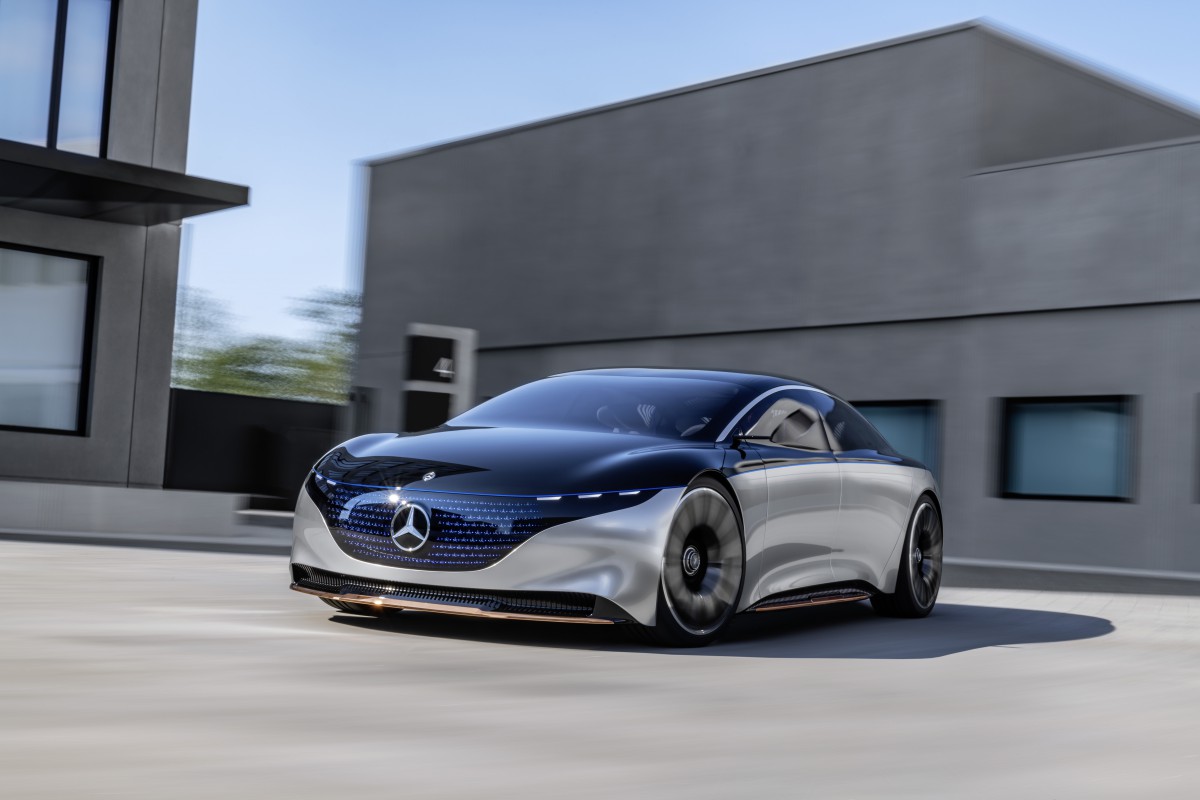 Image 1 : Vision EQS : Mercedes invente son concept de berline électrique de demain