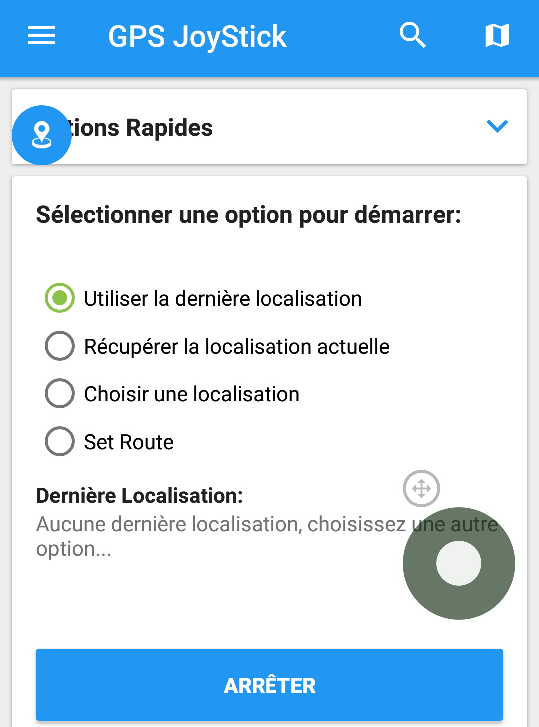 GPS Joystick localisation