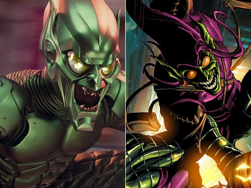 Bouffon vert Green goblin super mechant comics