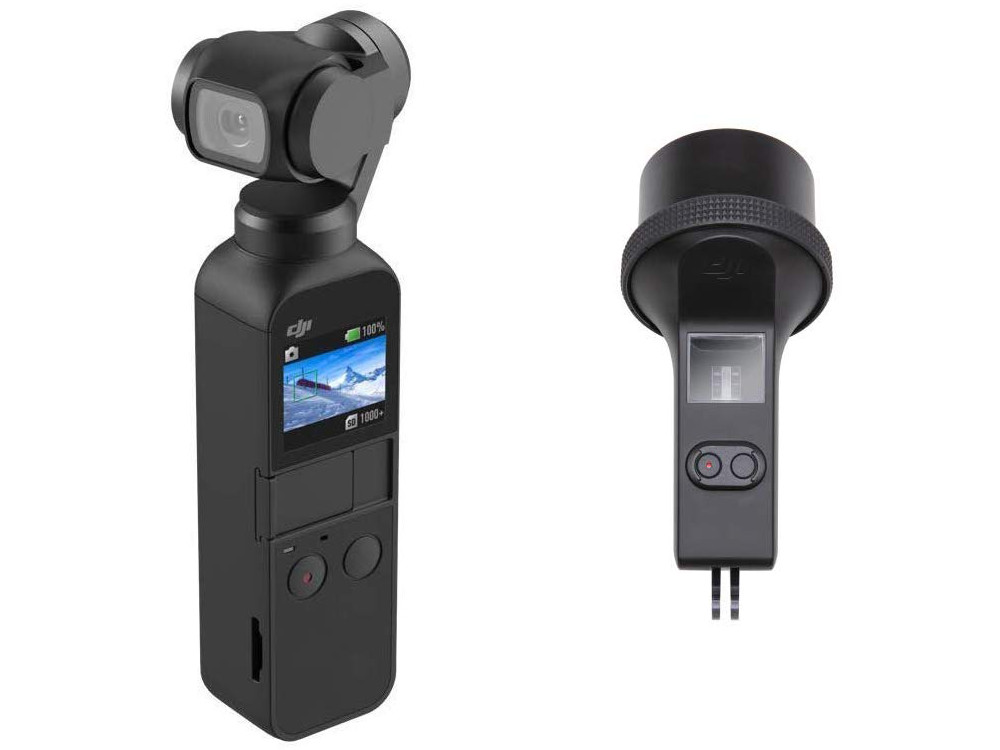 Image 1 : La caméra Osmo Pocket de DJI et son boîtier étanche pour 309 €