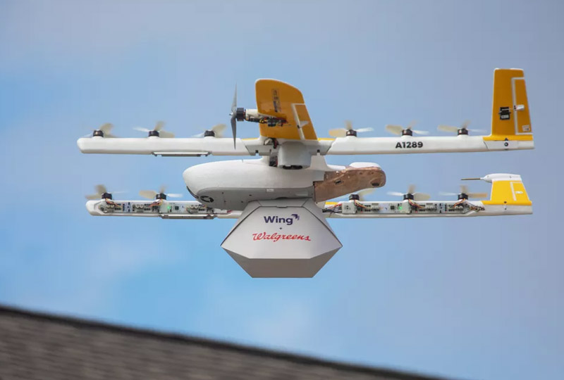 Image 1 : Lancement commercial de la livraison par drones, Wing prend Amazon et Uber de vitesse