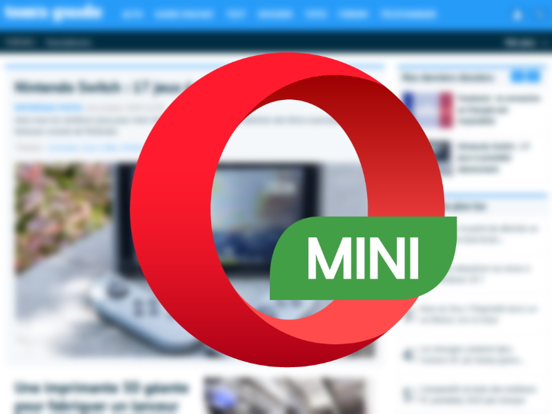 Opera Mini partage fichiers