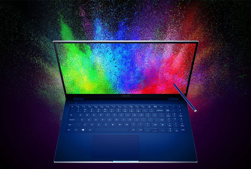 Image 1 : Samsung installe des écrans QLED dans des PC portables