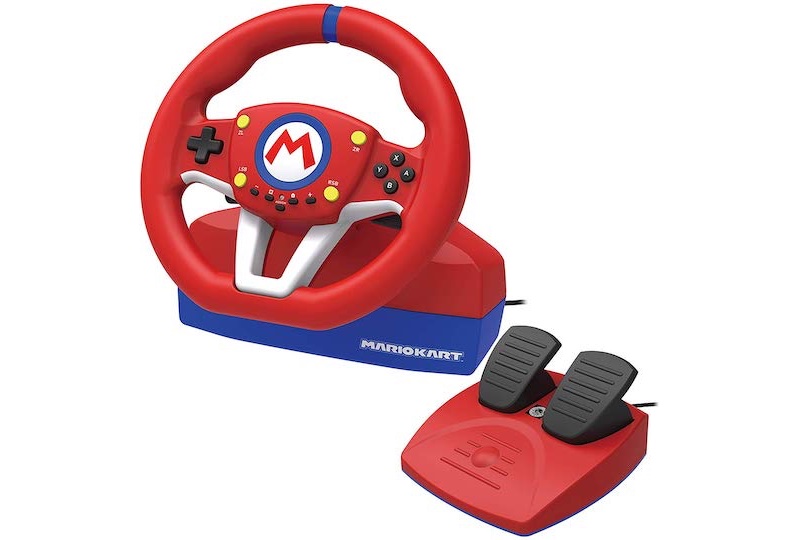 Volant de course + Pédalier Hori pour PS4 - Hori