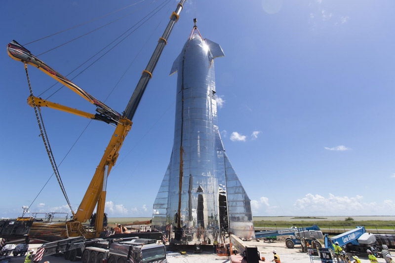Image 1 : SpaceX : l’assemblage du lanceur Starship MK2 a commencé