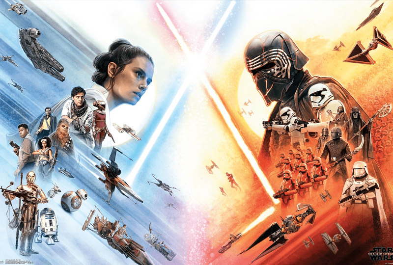 Image 1 : Star Wars Episode 9 : Disney diffuse un poster contenant tous les héros et vilains de l’Ascension de Skywalker