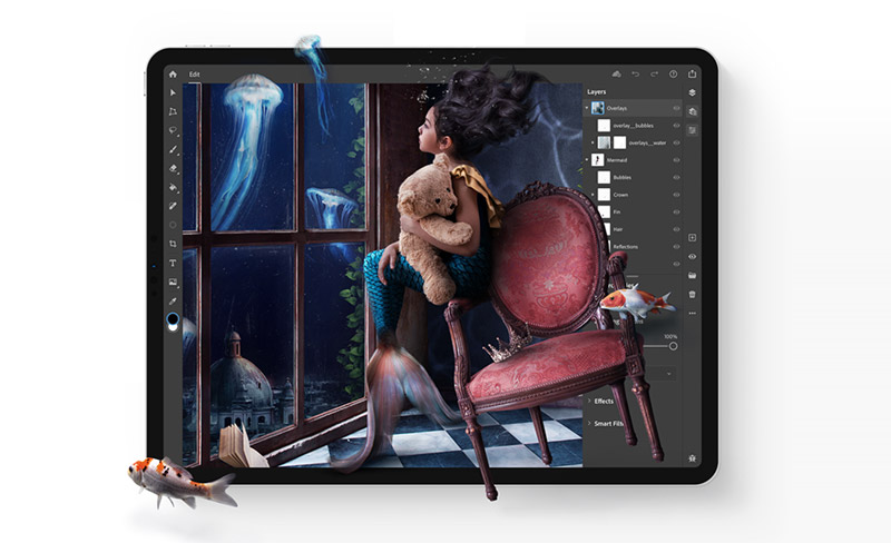 Image 1 : Photoshop est enfin disponible sur iPad