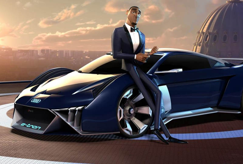 Image 1 : Course poursuite à bord d'une Audi RSQ e-tron pour le film Les Incognitos