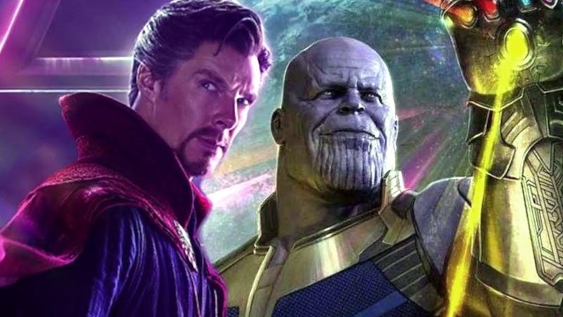 Image 1 : Avengers Endgame : Dr Strange fige Thanos dans le temps dans une scène abandonnée