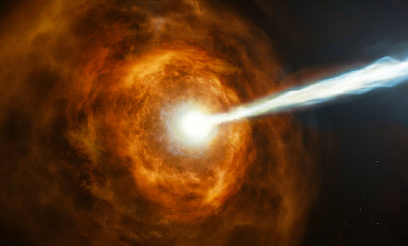 hubble explosion rayon gamma