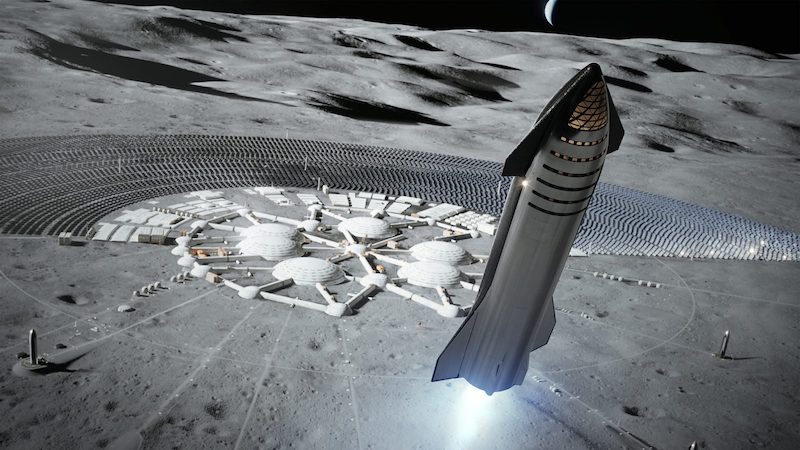 Image 1 : La Nasa et SpaceX s'associent pour envoyer des robots cargo sur la Lune