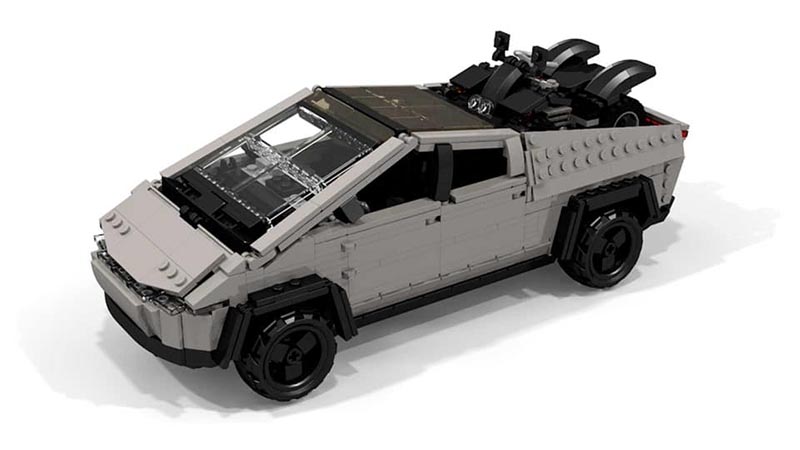Image 2 : Tesla : Lego trolle le Cybertruck avec sa vision du véhicule du futur