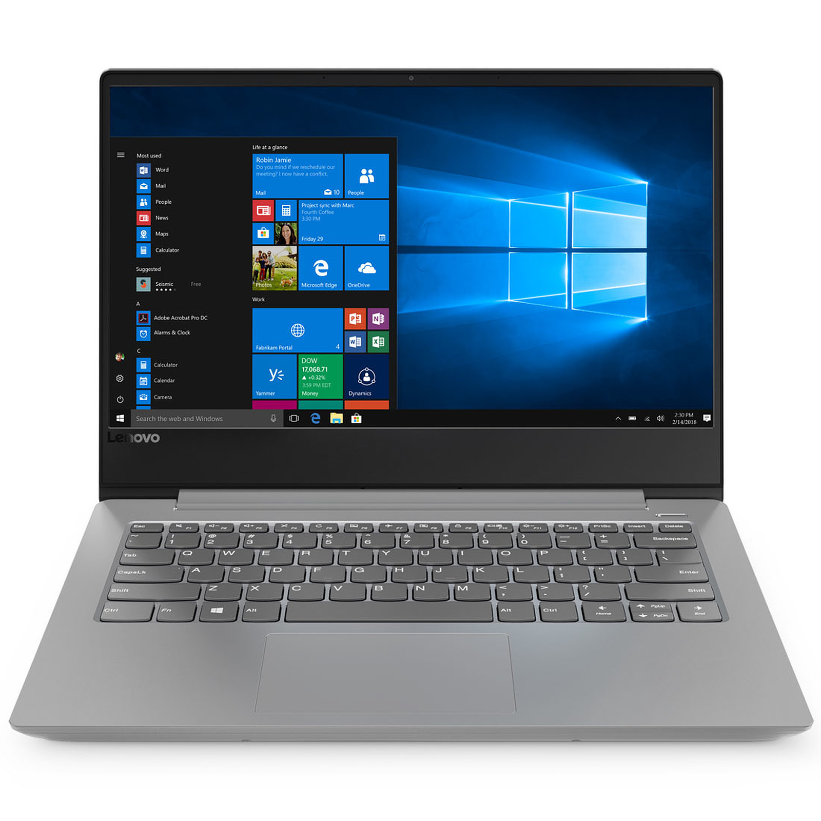 Image 1 : Le PC portable Lenovo Ideapad 330S-14IKB (14 pouces HD, Core i3, SSD 512 Go) à 350 €