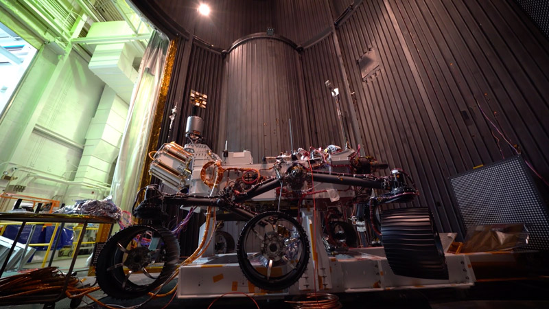 Image 1 : La NASA teste le Rover Mars 2020 en condition martienne