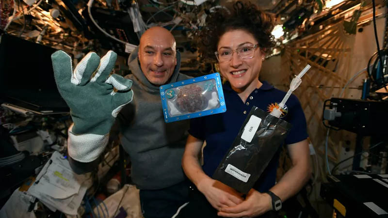 Image 1 : Les astronautes de l’ISS ont fait des cookies, mais ne vont pas les manger