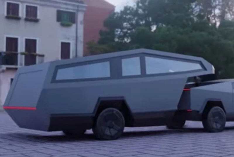 Image 4 : Tesla Cybertruck : quand les internautes redessinent le pick-up électrique