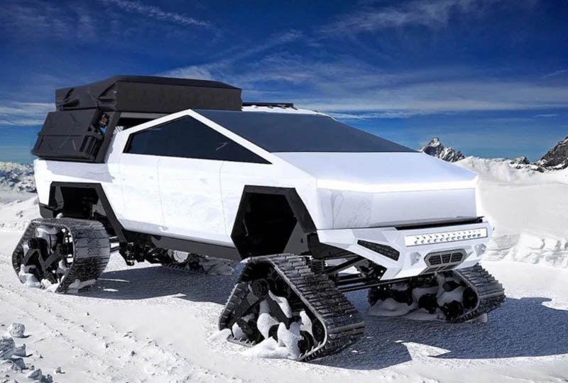 Image 2 : Tesla Cybertruck : quand les internautes redessinent le pick-up électrique