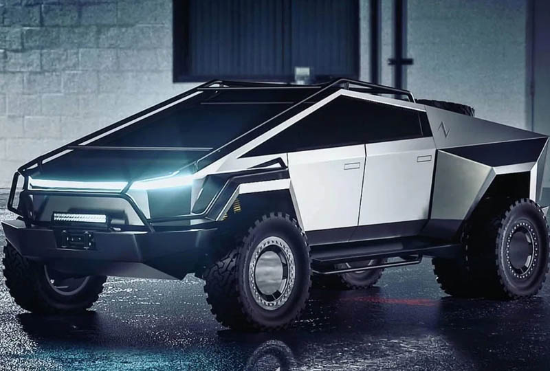 Image 1 : Tesla Cybertruck : quand les internautes redessinent le pick-up électrique