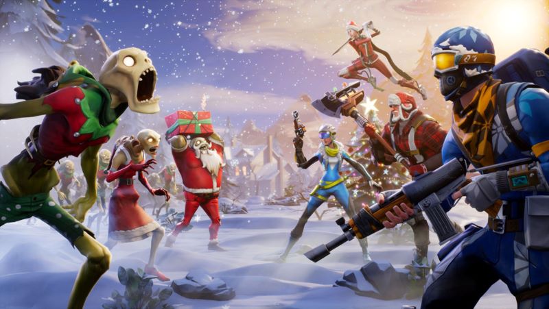 Image 1 : Fortnite : des tempêtes de neige ravagent la carte
