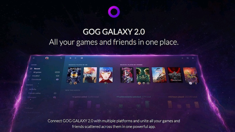 Image 1 : GOG lance Galaxy 2.0, une plateforme pour agréger tous vos jeux PC