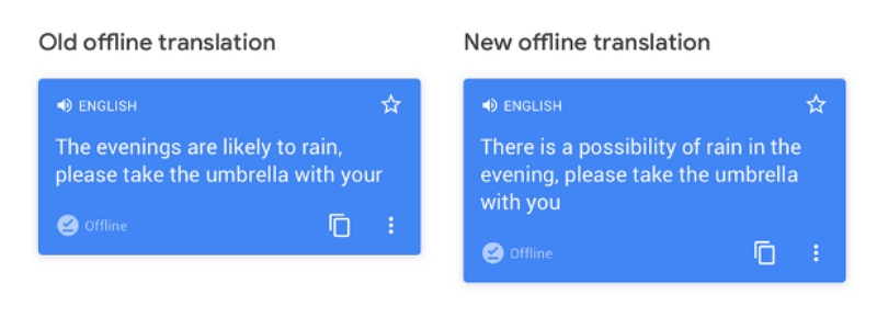 Image 2 : Google Traduction : le mode hors-ligne gagne en précision
