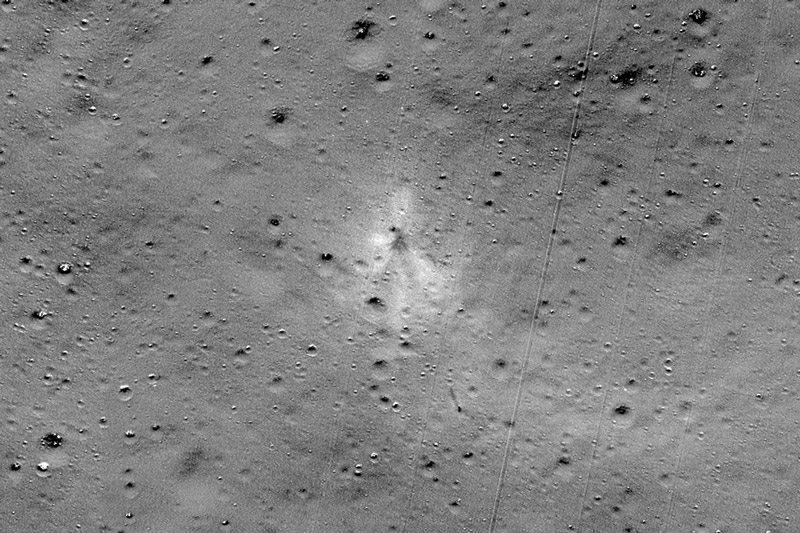 Image 1 : La NASA a découvert le site du crash de l’alunisseur indien Vikram